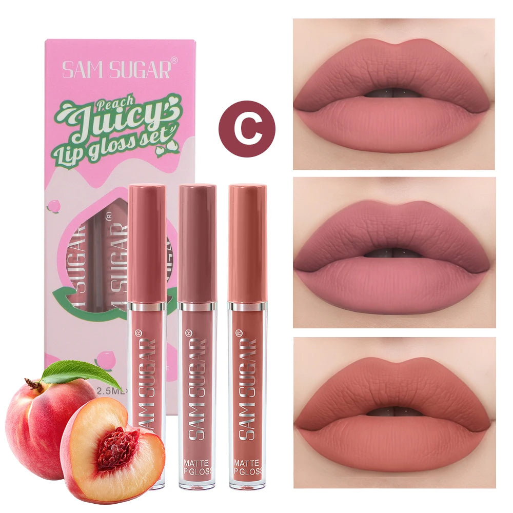 Velvet Matte Lip Gloss Liquid Lipstick Moisturizing Long Lasting Non Stick Cup - My Charm Corner