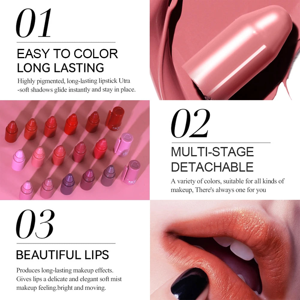 5-in-1 Fruit Velvet Matte Lipstick Set - My Charm Corner