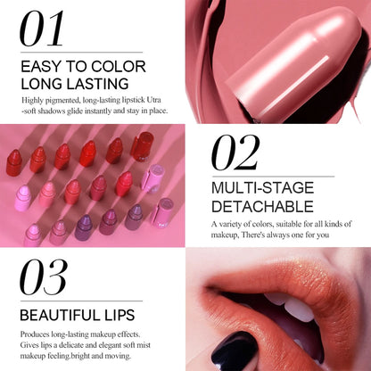 5-in-1 Fruit Velvet Matte Lipstick Set - My Charm Corner