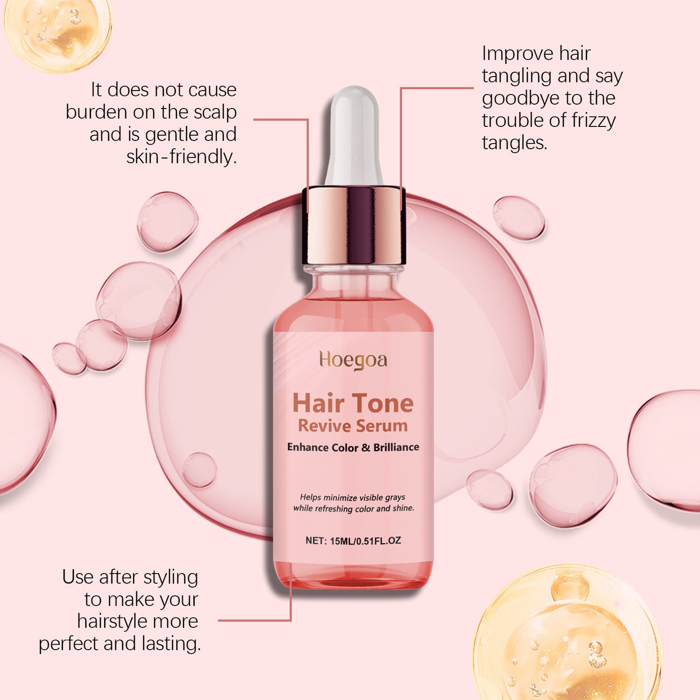 Shiny Hair Oil Deep Moisturizing Repair Dry Damaged Split Ends Hair - My Charm Corner