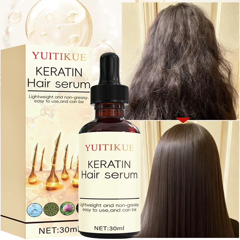 YUITIKUE Keratin Hair Serum 30ml - My Charm Corner