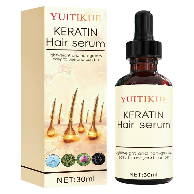 YUITIKUE Keratin Hair Serum 30ml - My Charm Corner