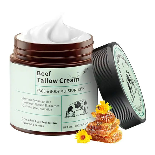 Beef Tallow Honey Moisturizer Cream Brightening Rejuvenation Nourishing - My Charm Corner