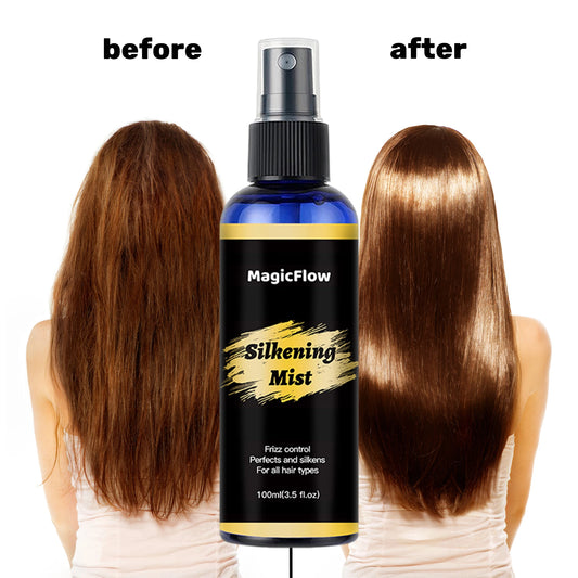 Silkening Mist Hair Spray Frizz Control Dry Damaged Smoothing Magic Hair Care Serum - My Charm Corner