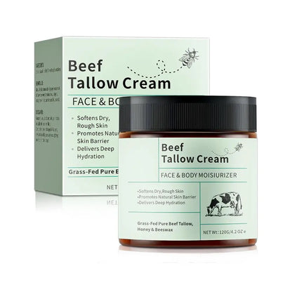 Beef Tallow Honey Moisturizer Cream Brightening Rejuvenation Nourishing - My Charm Corner