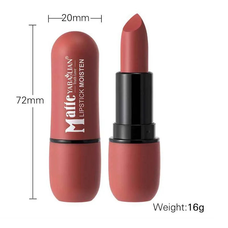 6-Color Long-Lasting Color Lip Makeup - My Charm Corner