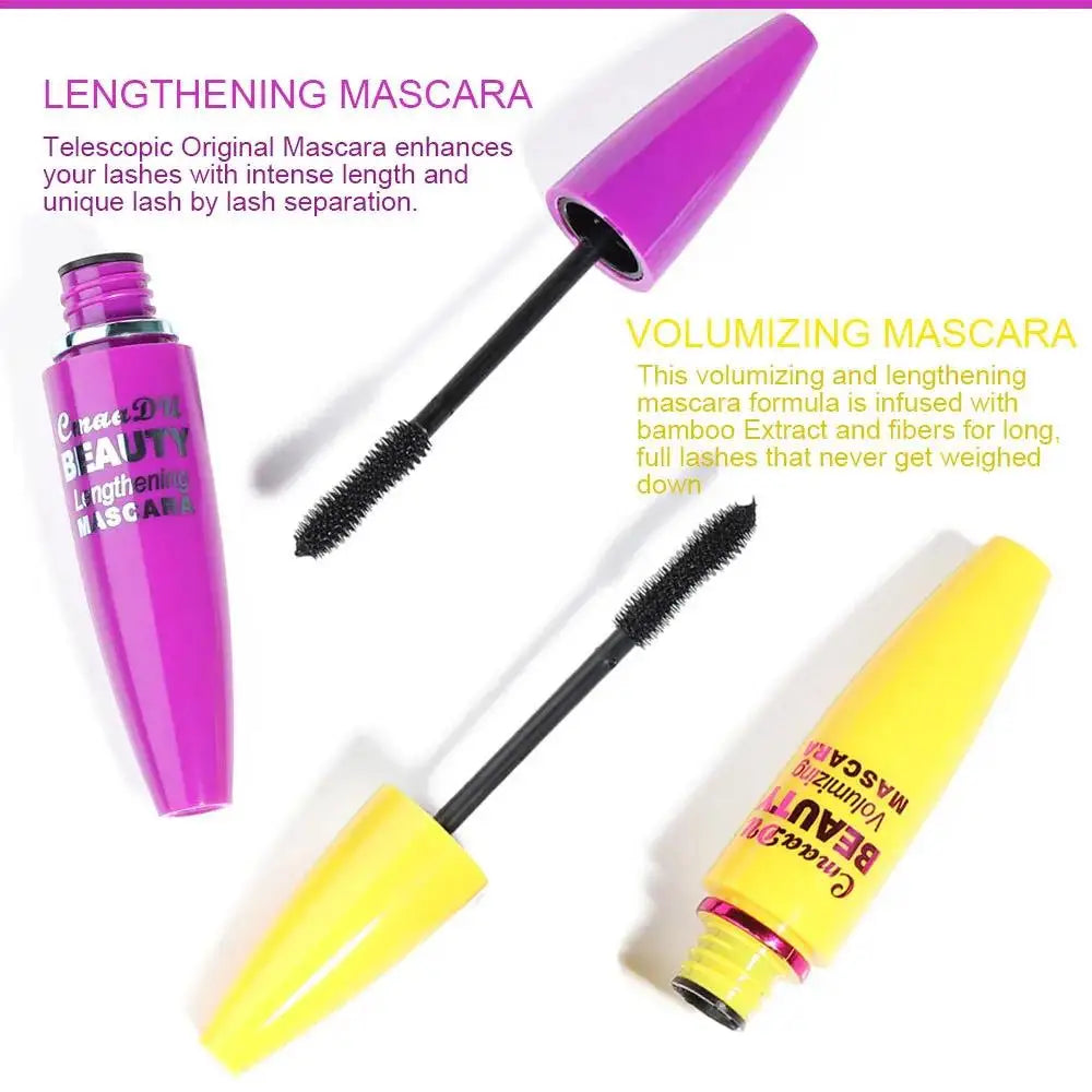 Volumizing Mascara Waterproof Lengthen Curl Quick Drying - My Charm Corner