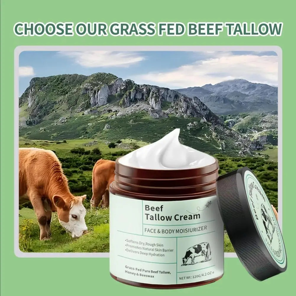 Beef Tallow Honey Moisturizer Cream Brightening Rejuvenation Nourishing - My Charm Corner