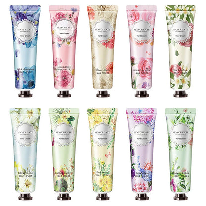 10pcs Fruity Flowery Hand Cream Moisturizing - My Charm Corner