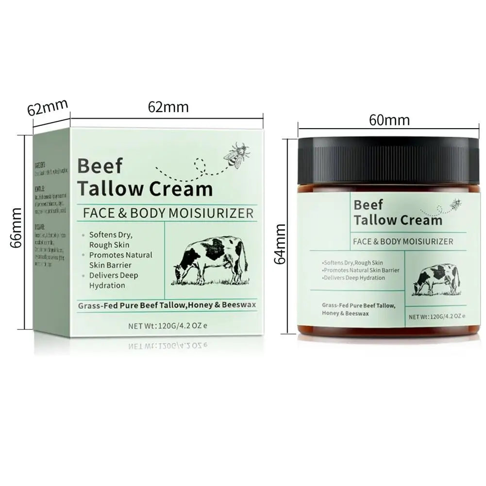 Beef Tallow Honey Moisturizer Cream Brightening Rejuvenation Nourishing - My Charm Corner