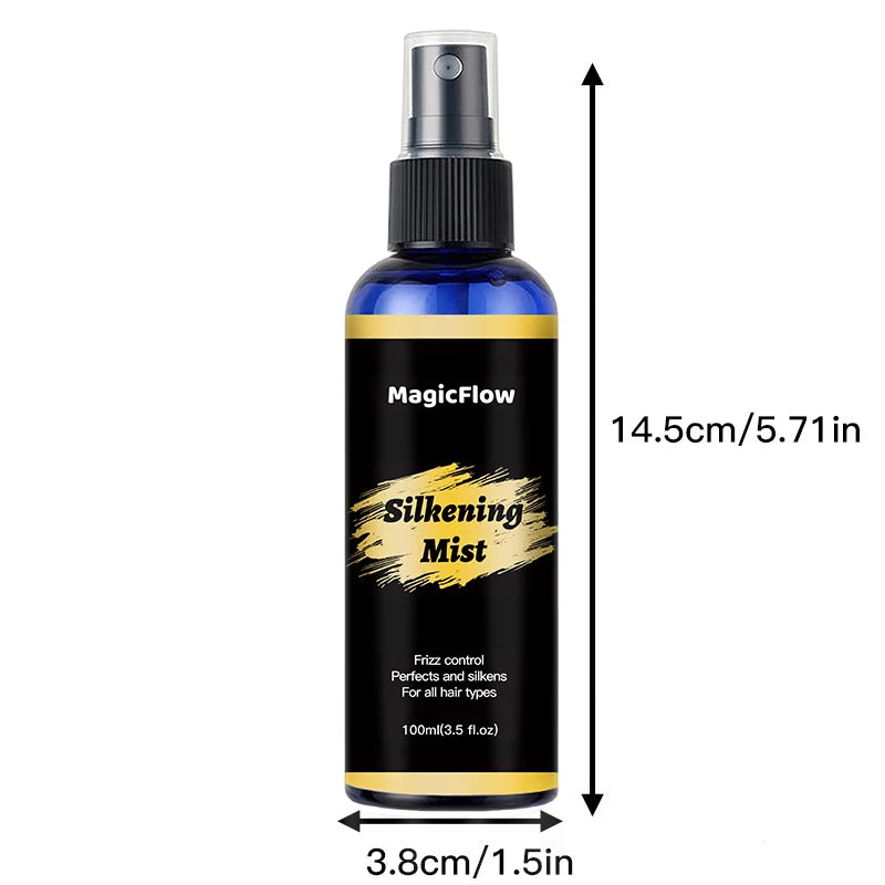 Silkening Mist Hair Spray Frizz Control Dry Damaged Smoothing Magic Hair Care Serum - My Charm Corner