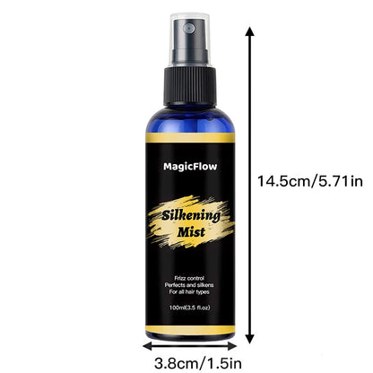 Silkening Mist Hair Spray Frizz Control Dry Damaged Smoothing Magic Hair Care Serum - My Charm Corner