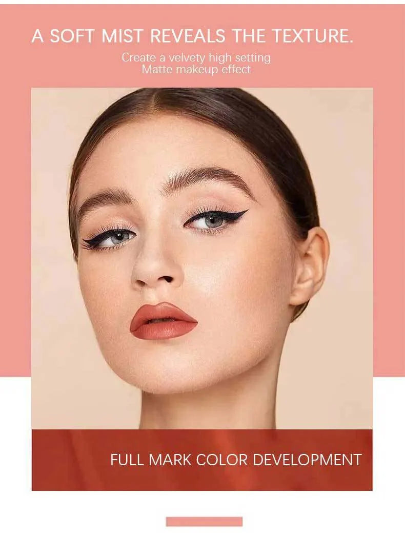 6-Color Long-Lasting Color Lip Makeup - My Charm Corner