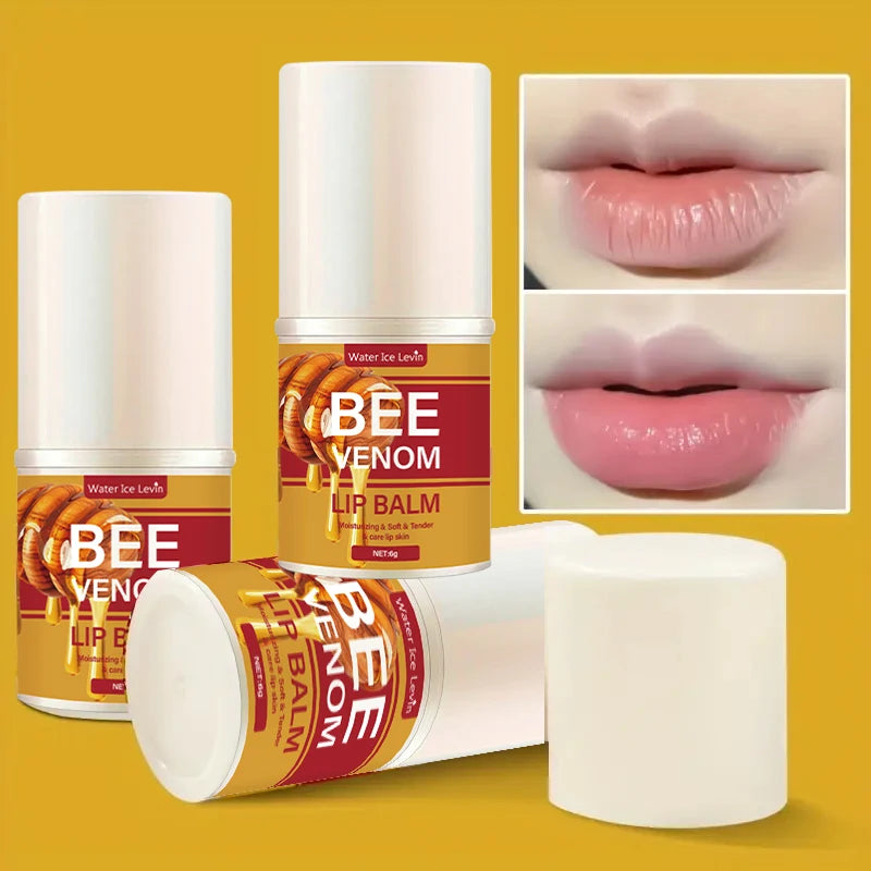 Bee Venom Lip Balm, Hydrating, Translucent and Glossy - My Charm Corner