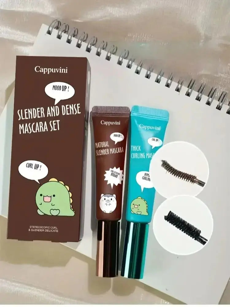 Slimming and Volume Mascara Set - Brown and Black Mascara Set - My Charm Corner