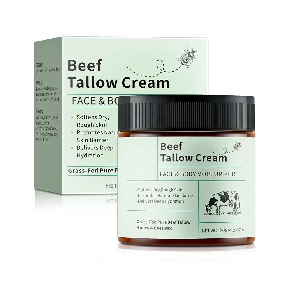 Beef Tallow Honey Moisturizer Cream Brightening Rejuvenation Nourishing - My Charm Corner