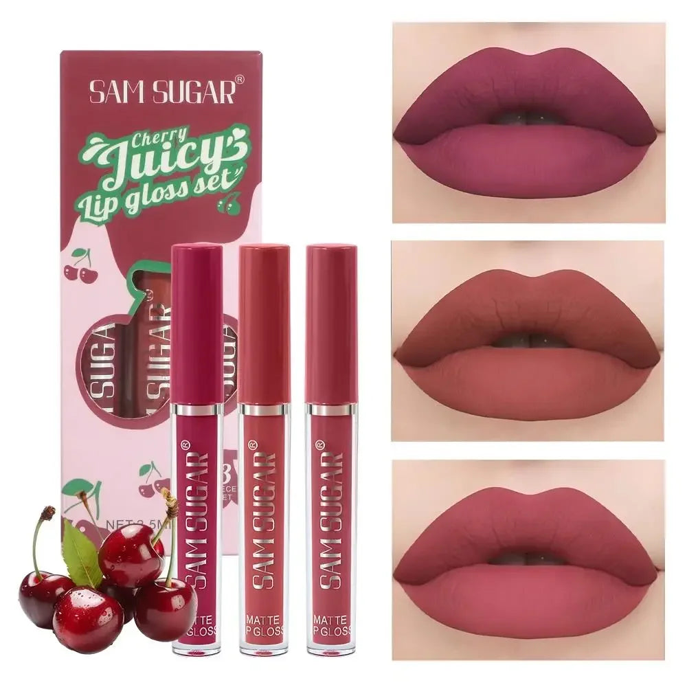 Velvet Matte Lip Gloss Liquid Lipstick Moisturizing Long Lasting Non Stick Cup - My Charm Corner