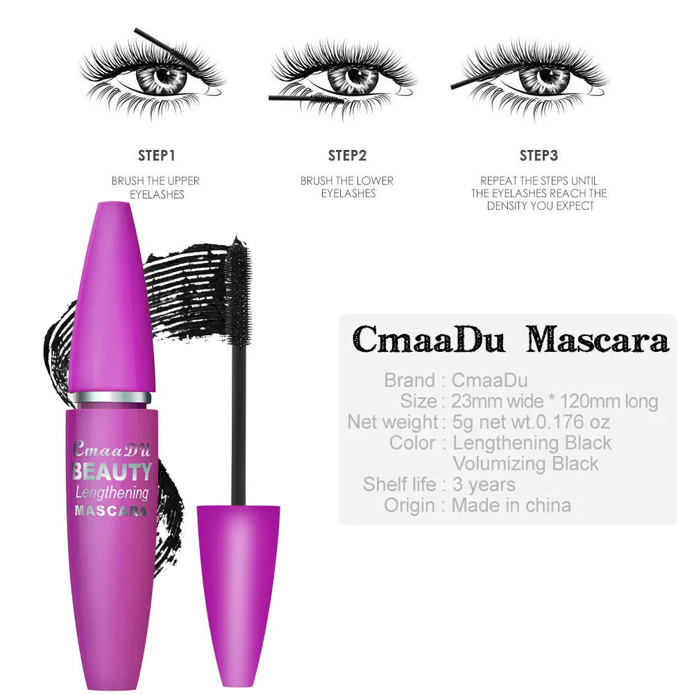 Volumizing Mascara Waterproof Lengthen Curl Quick Drying - My Charm Corner