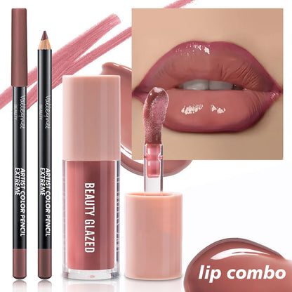 2pcs/Set Velvet Texture Lip Makeup - My Charm Corner