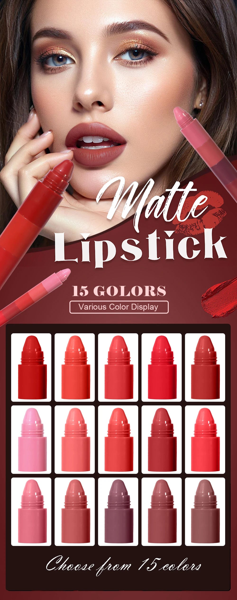 5-in-1 Fruit Velvet Matte Lipstick Set - My Charm Corner