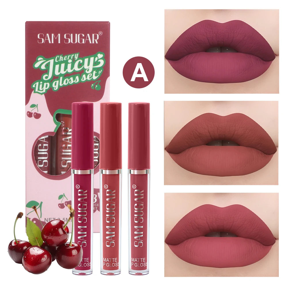 Velvet Matte Lip Gloss Liquid Lipstick Moisturizing Long Lasting Non Stick Cup - My Charm Corner