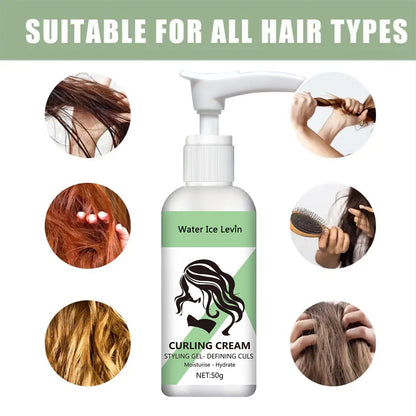 Curly hair Styling cream, moisturizing and smoothing formula - My Charm Corner