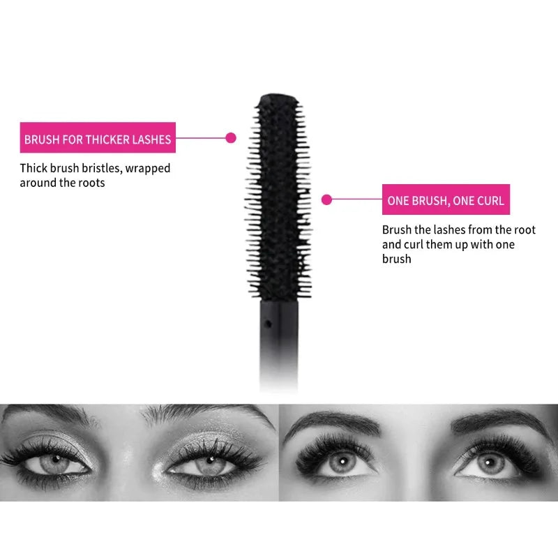 Eyelashes Lengthening 4D Mascara - Lengthening, Thickening, Waterproof - My Charm Corner