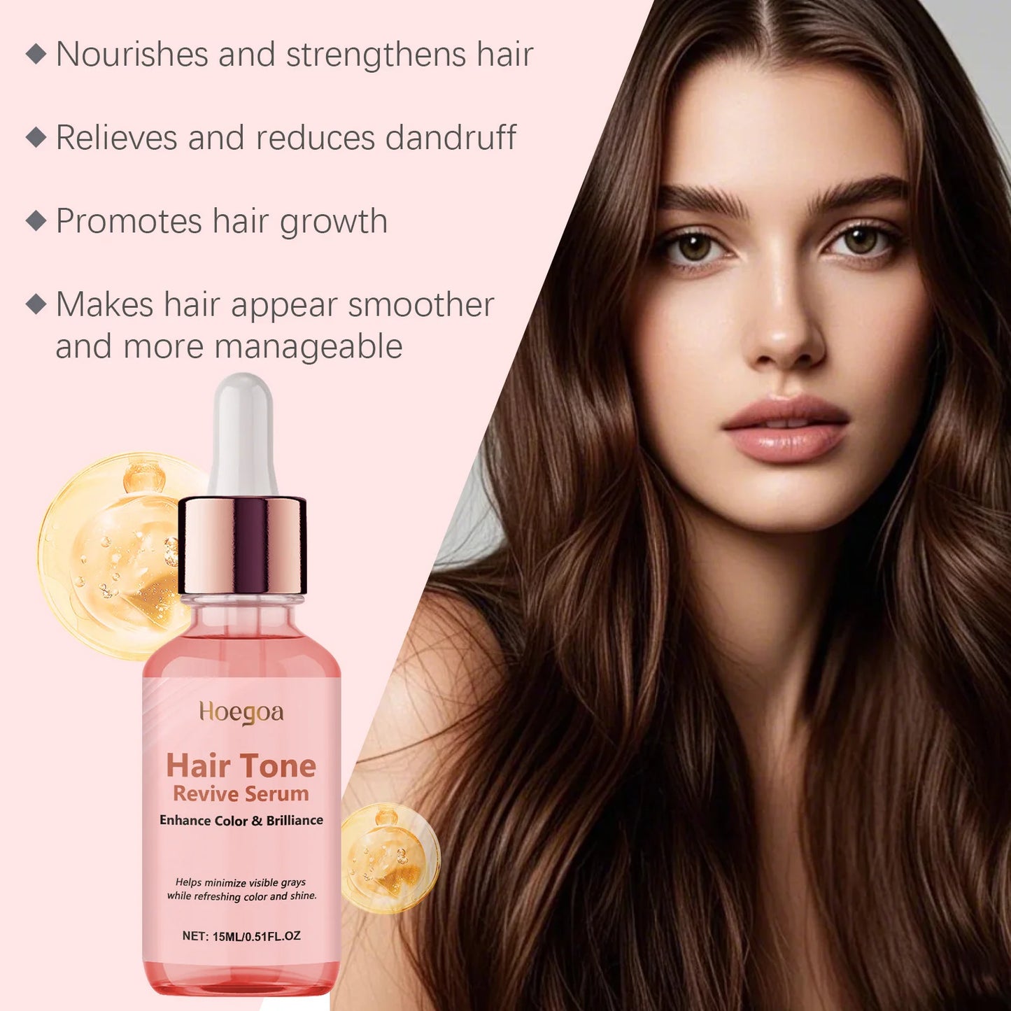 Shiny Hair Oil Deep Moisturizing Repair Dry Damaged Split Ends Hair - My Charm Corner