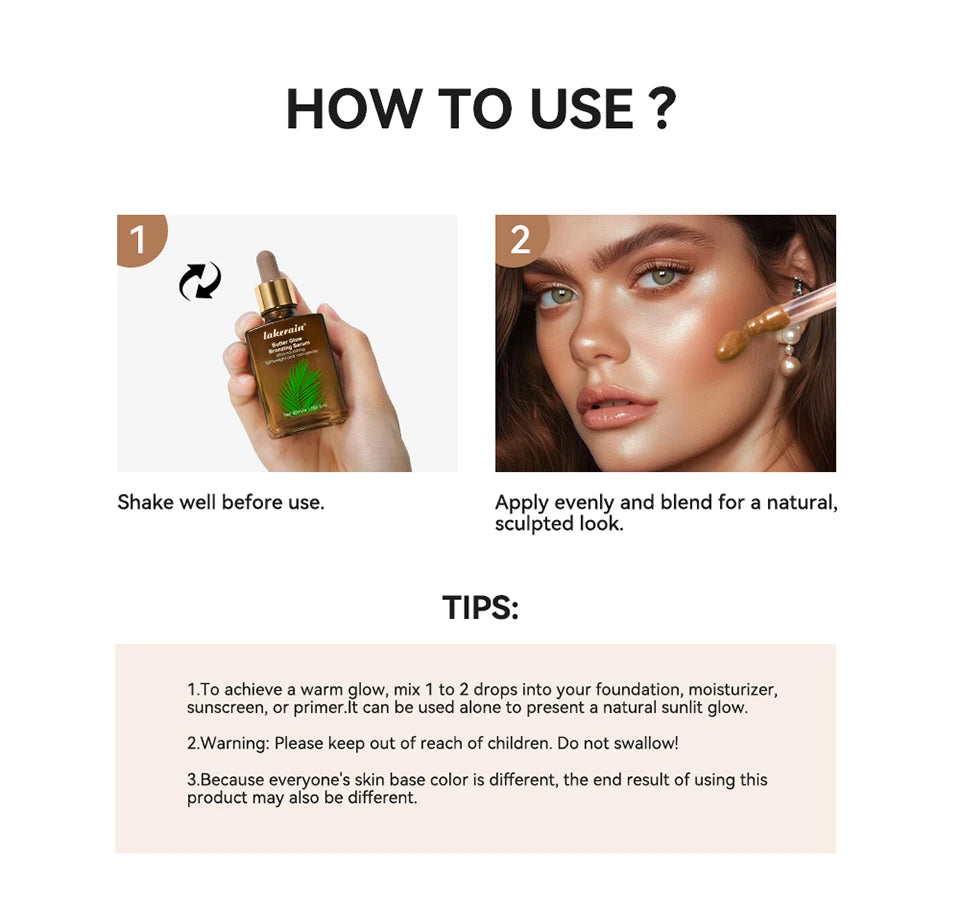 Butter Glow Bronzing Serum Innovative Nourishing Skincare - My Charm Corner