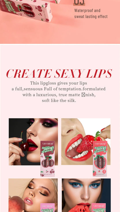 Velvet Matte Lip Gloss Liquid Lipstick Moisturizing Long Lasting Non Stick Cup - My Charm Corner