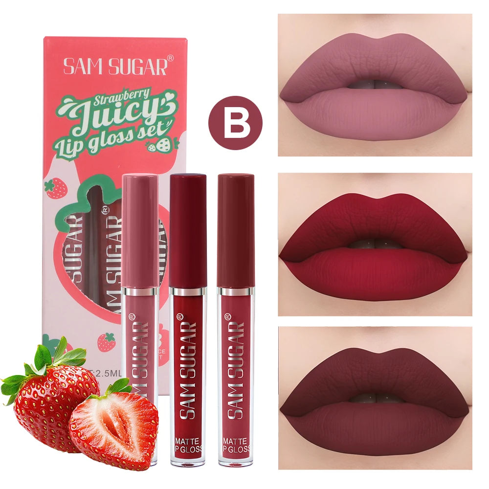 Velvet Matte Lip Gloss Liquid Lipstick Moisturizing Long Lasting Non Stick Cup - My Charm Corner