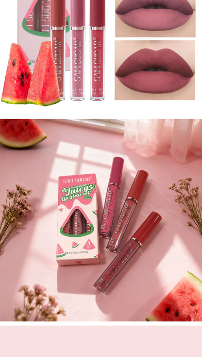 Velvet Matte Lip Gloss Liquid Lipstick Moisturizing Long Lasting Non Stick Cup - My Charm Corner