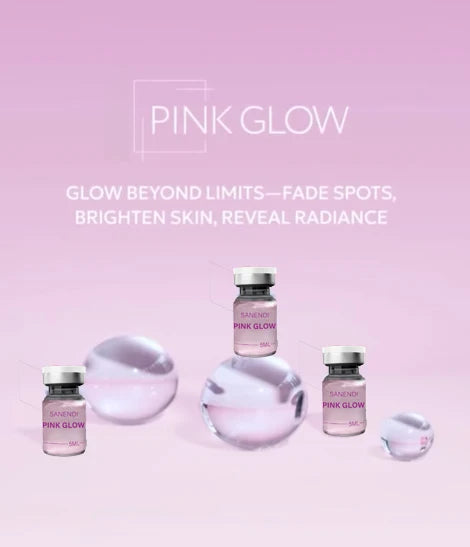 Advanced Pink Glow Korean Serum Peptide PDRN Hyaluronic Acid Infused Dr.Pen Peptide Hydrating Firming Brighten 5ML*10Vial - My Charm Corner