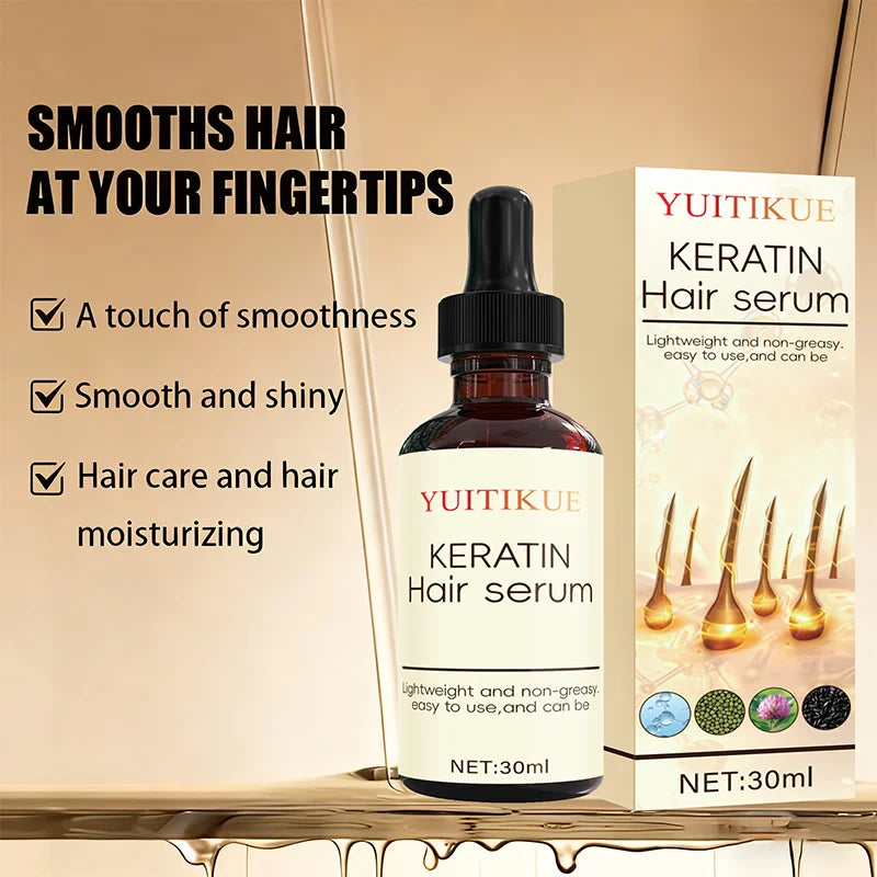 YUITIKUE Keratin Hair Serum 30ml - My Charm Corner