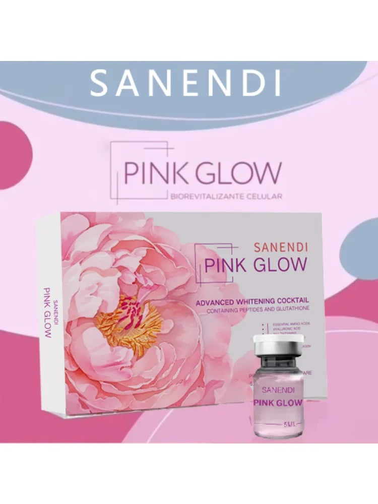 Advanced Pink Glow Korean Serum Peptide PDRN Hyaluronic Acid Infused Dr.Pen Peptide Hydrating Firming Brighten 5ML*10Vial - My Charm Corner