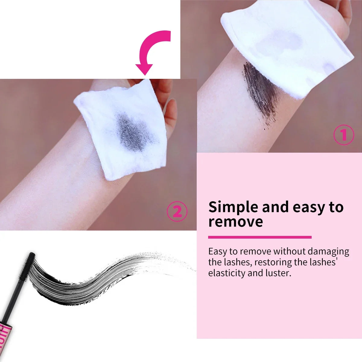 Eyelashes Lengthening 4D Mascara - Lengthening, Thickening, Waterproof - My Charm Corner