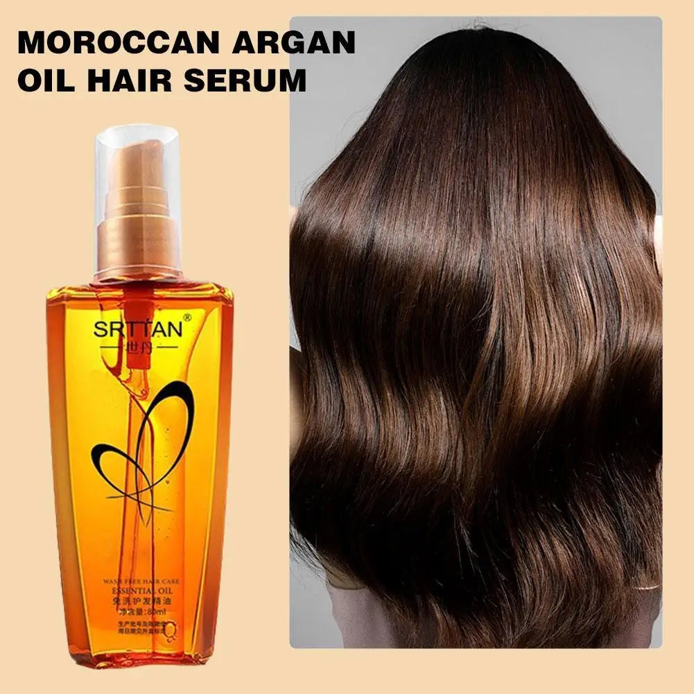 Moroccan Argan Oil Hair Serum Lightweight Hair Oil Mist For Split Ends - My Charm Corner