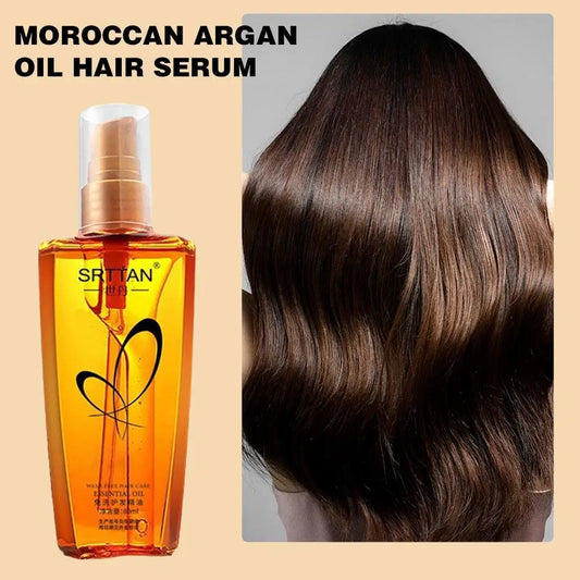 Moroccan Argan Oil Hair Serum Lightweight Hair Oil Mist For Split Ends - My Charm Corner