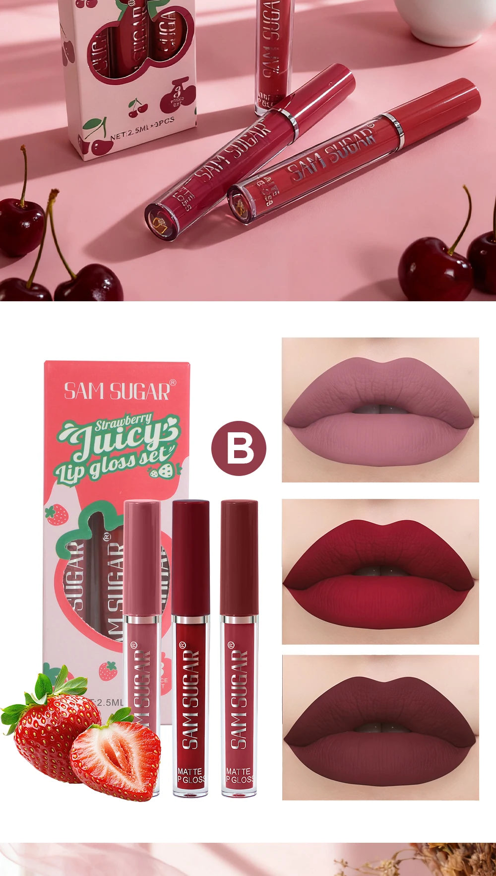 Velvet Matte Lip Gloss Liquid Lipstick Moisturizing Long Lasting Non Stick Cup - My Charm Corner