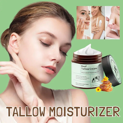 Beef Tallow Honey Moisturizer Cream Brightening Rejuvenation Nourishing - My Charm Corner