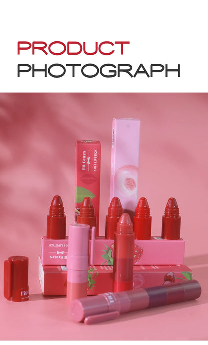 5-in-1 Fruit Velvet Matte Lipstick Set - My Charm Corner