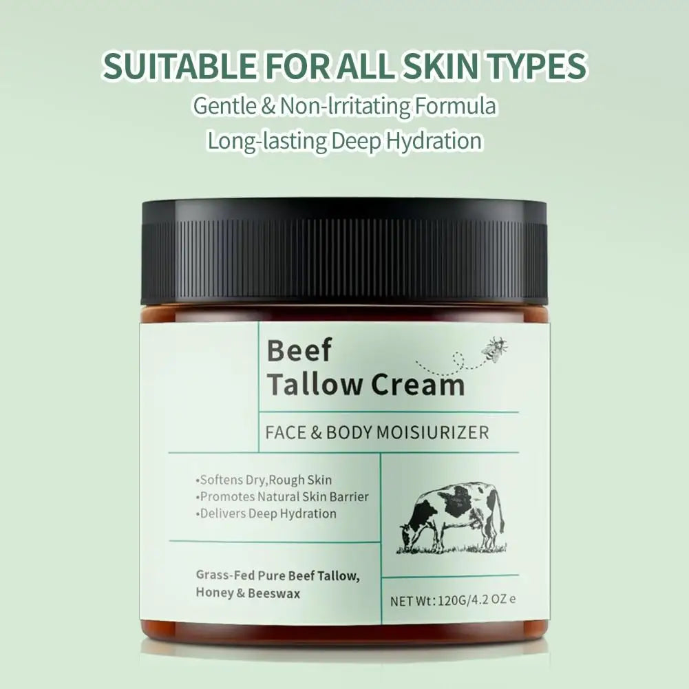 Beef Tallow Honey Moisturizer Cream Brightening Rejuvenation Nourishing - My Charm Corner