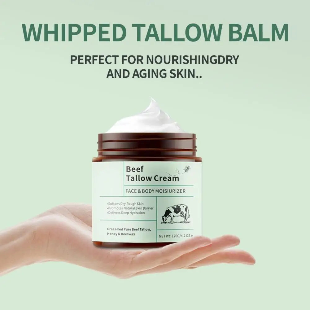Beef Tallow Honey Moisturizer Cream Brightening Rejuvenation Nourishing - My Charm Corner