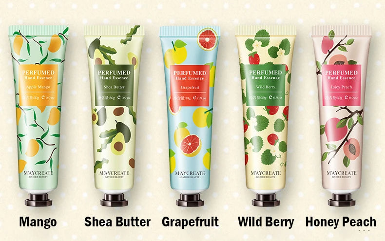 10pcs Fruity Flowery Hand Cream Moisturizing - My Charm Corner