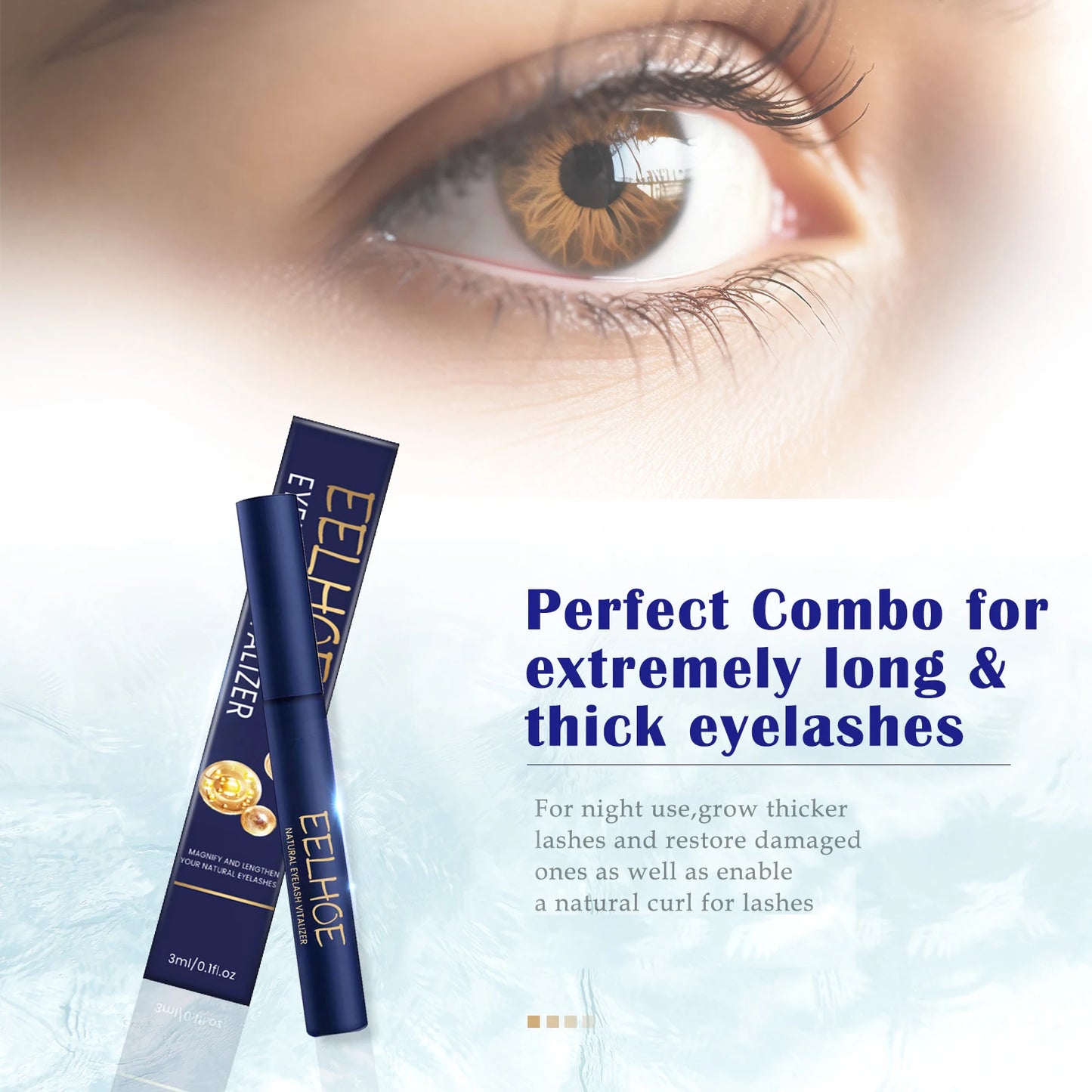 Volumizing Mascara Nourishing Natural Long Slender Black Curled Lashes - My Charm Corner