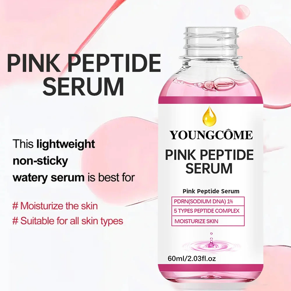 Pink Peptide Glow Facial Serum Dark Spot Care Even Skin - My Charm Corner