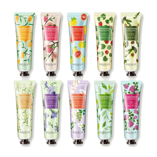 10pcs Fruity Flowery Hand Cream Moisturizing - My Charm Corner
