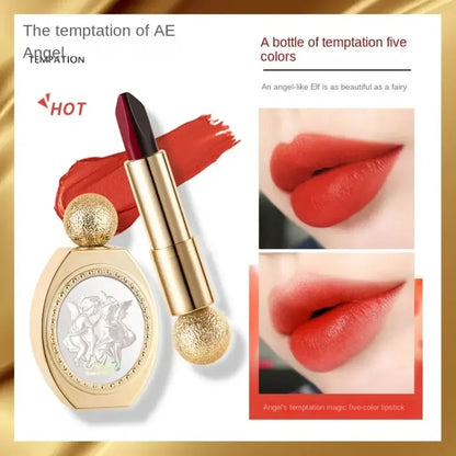 5 In 1 Velvet Mist Lipstick Long-lasting Moisturize - My Charm Corner