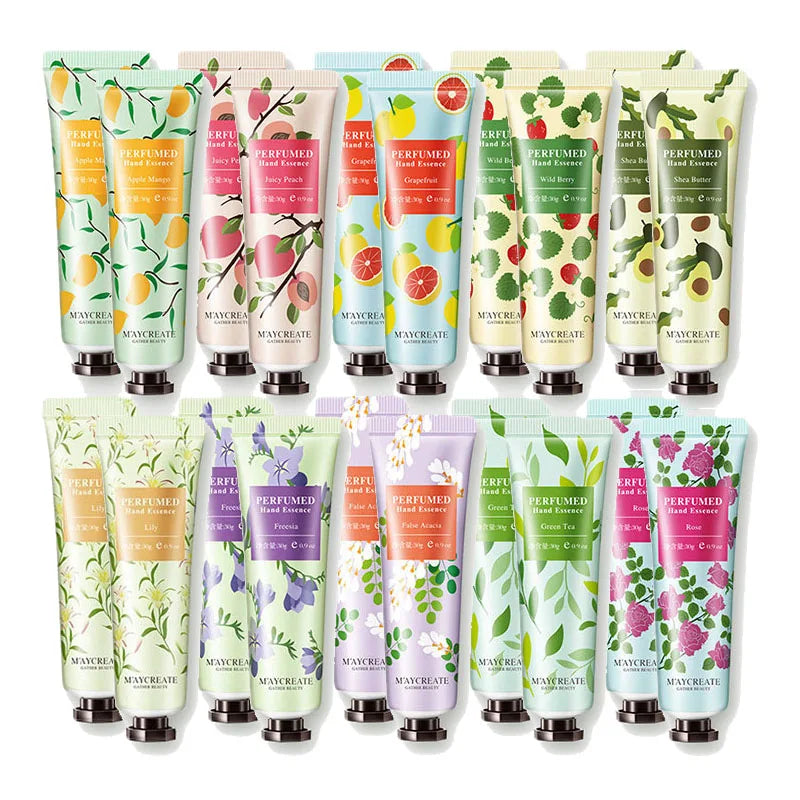 10pcs Fruity Flowery Hand Cream Moisturizing - My Charm Corner