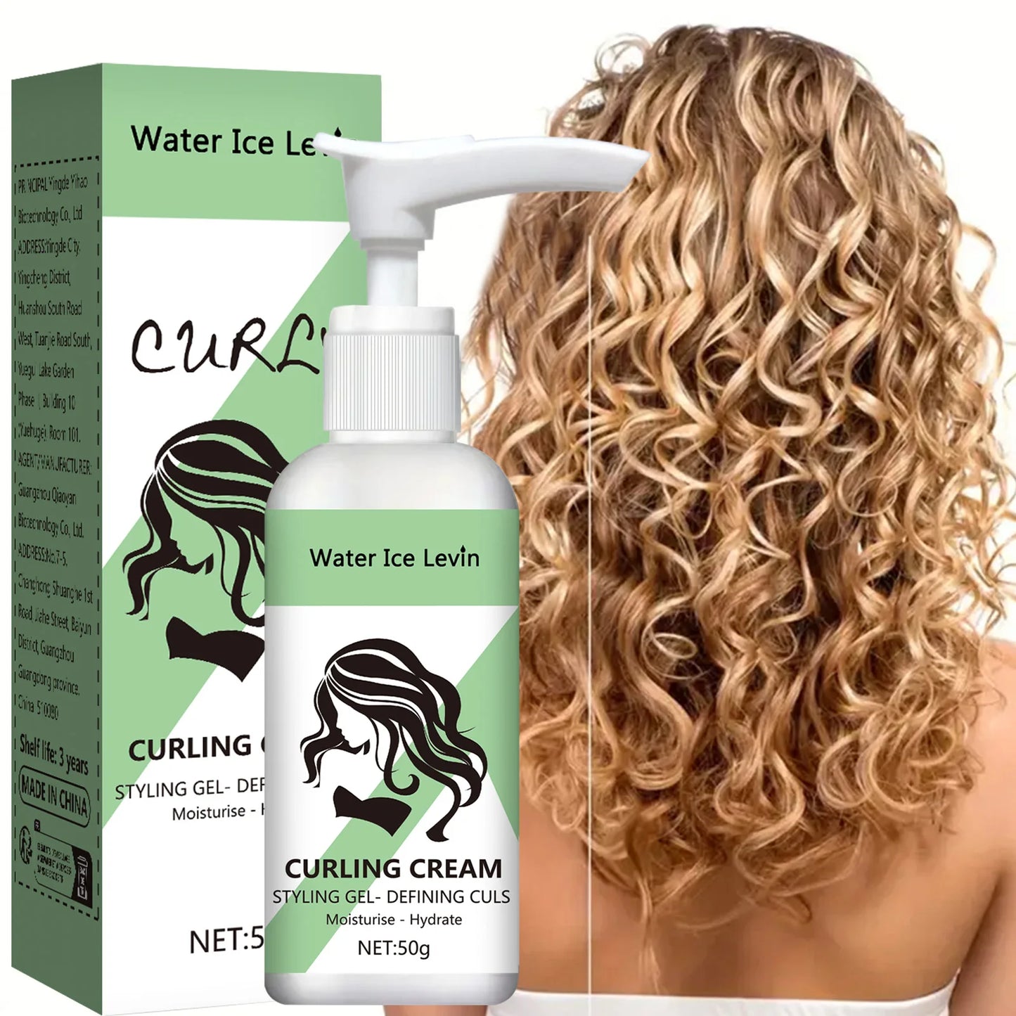 Curly hair Styling cream, moisturizing and smoothing formula - My Charm Corner